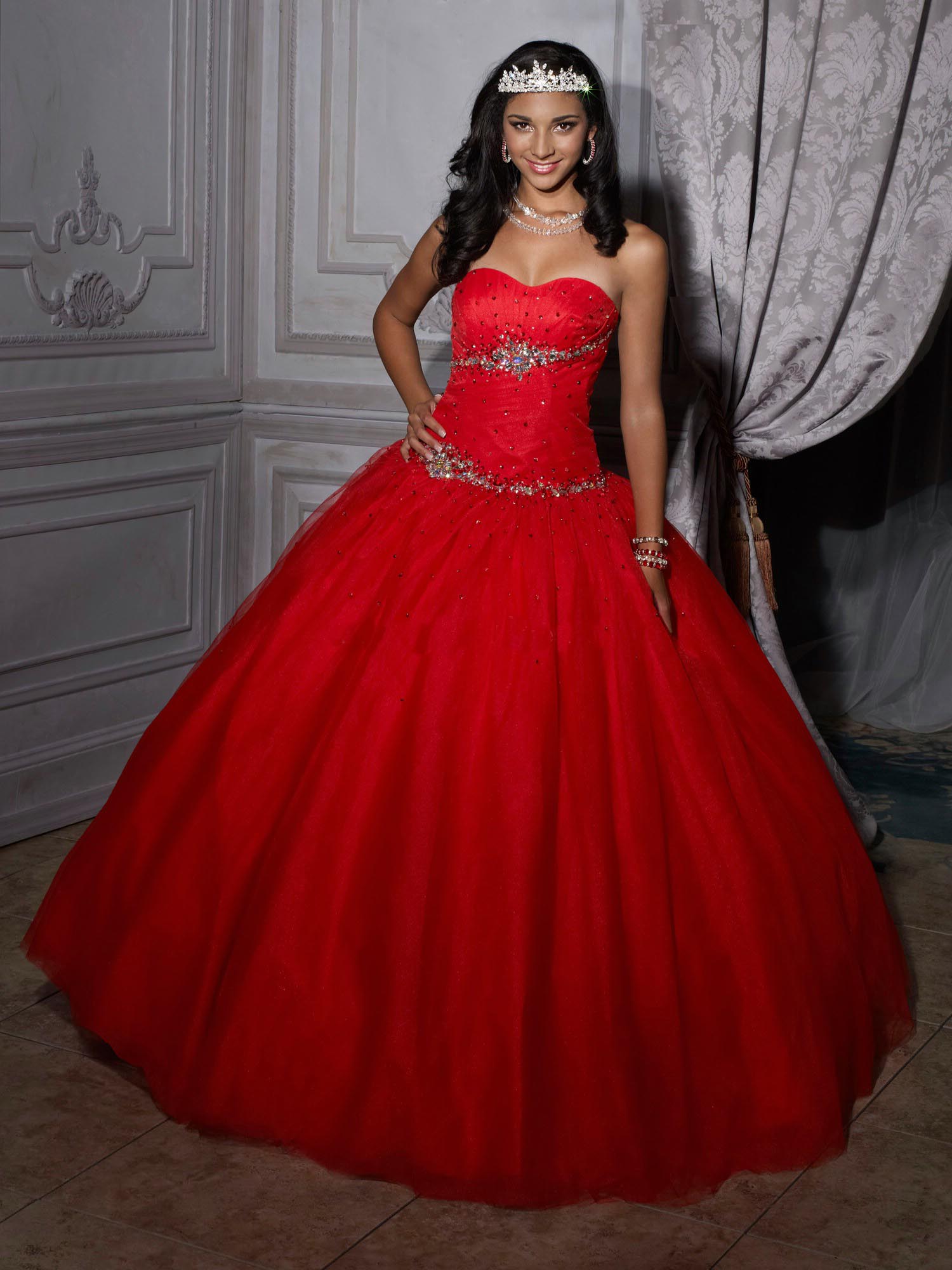  Red  Quinceanera  Dresses  Picture Collection DressedUpGirl com