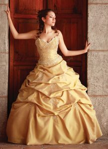 Quinceanera Gold Dresses