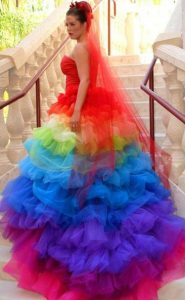 Rainbow Quinceanera Dresses for Women