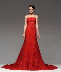Red Lace Wedding Dress