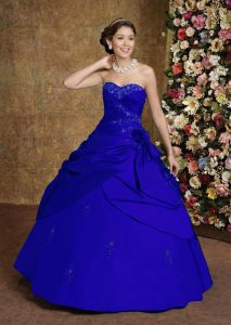 Royal Blue Wedding Dress