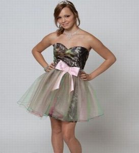 Short Camo Prom Dresses