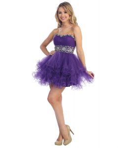 Short Purple Prom Dresses