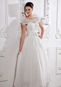Short Sleeve Wedding Dress