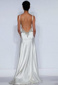 Silk Backless Wedding Dress