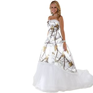 Snow Camo Wedding Dress