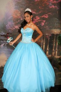 Teal Dresses Quinceanera