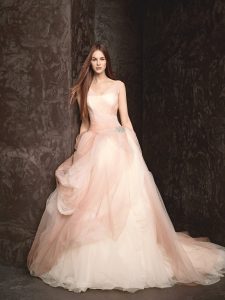 Vera Wang Pink Wedding Dress