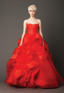 Vera Wang Red Wedding Dress