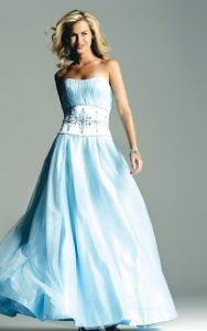 Wedding Dress Blue