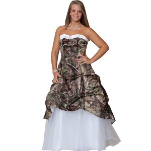 White Camo Wedding Dress