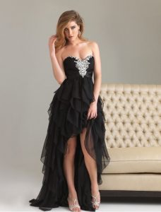 Black High Low Prom Dress