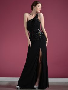 Black One Shoulder Prom Dress