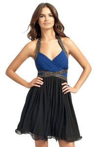 Black and Blue Prom Dresses