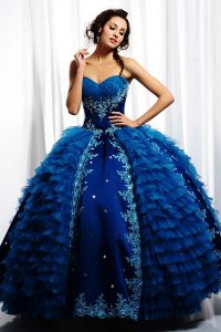 Blue Ball Gown Prom Dresses