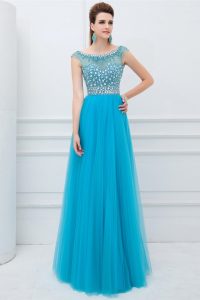 Cap Sleeve Prom Dress