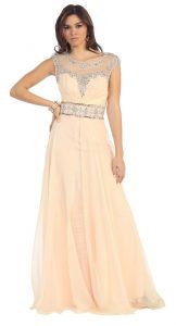 Cap Sleeve Prom Dress Images