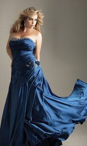 Dark Blue Prom Dress