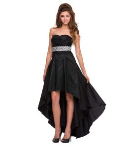 High Low Black Prom Dress