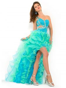 High Low Ruffle Prom Dress