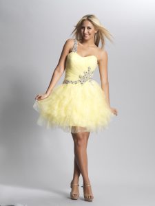 Light Yellow Prom Dress