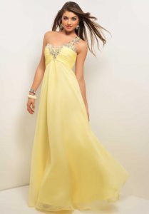 Light Yellow Prom Dresses