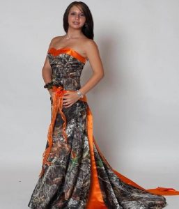 Long Camo Prom Dress