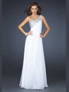 One Shoulder Prom Dress