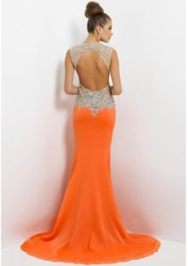 Open Back Long Prom Dresses