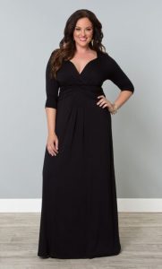 Plus Size Black Maxi Dress