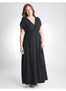 Plus Size Black Maxi Dress