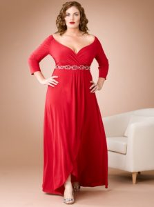 Plus Size Red Party Dress