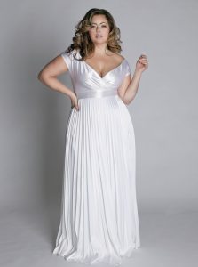 Plus Size White Party Dress