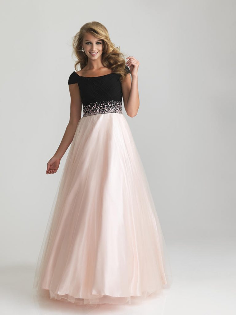 Cap Sleeve Prom Dress