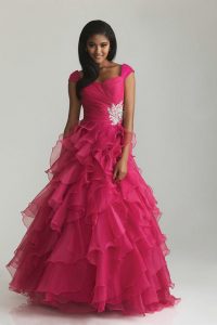 Prom Dresses with Cap Sleeves