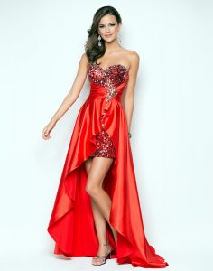 Red High Low Prom Dresses
