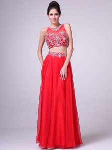 Red Two Piece Prom Dresses