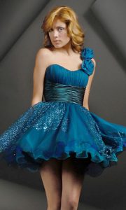 Short Blue Prom Dress