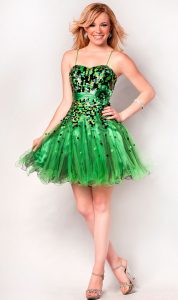 Short Green Prom Dresses