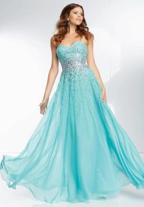 Turquoise Long Prom Dresses