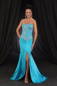 Turquoise Mermaid Prom Dress