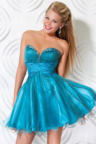 Turquoise Prom Dresses | DressedUpGirl.com