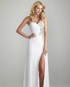 White Lace Prom Dress