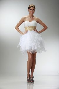 White Short Prom Dress