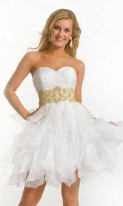 White Short Prom Dresses