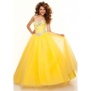 Yellow Long Prom Dresses