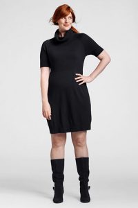 Plus Size Cowl Neck Sweater Dress