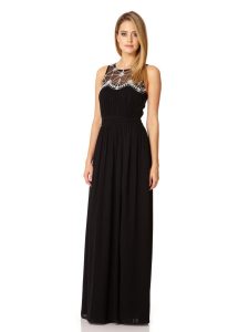 Black Chiffon Maxi Dress