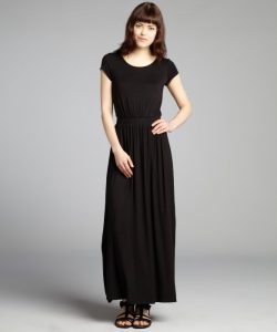 Black Jersey Maxi Dress