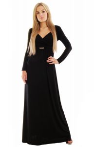 Black Long Sleeve Maxi Dress